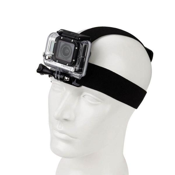 Imagem de Suporte Faixa De Cabeça Ajustável Head Strap P/ Camera Esportiva Eken H9r SJCAM Sport Elástico Capacete