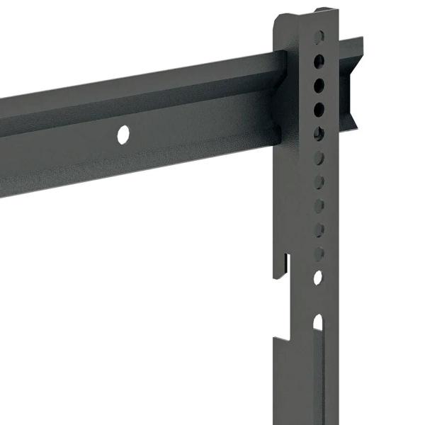 Imagem de Suporte Fixo de Aço para TV de 32" a 65" Polegadas Pintura Epóxi Multivisão STPF66-PR Preto