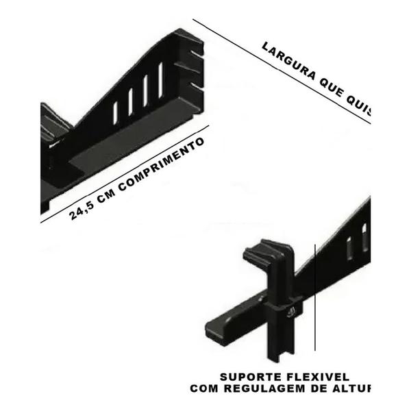 Suporte Fixo De Parede Com Haste Flexivel Para Aparelhos - AVATRON Imagem de Suporte Fixo De Parede Com Haste Flexivel Para Aparelhos