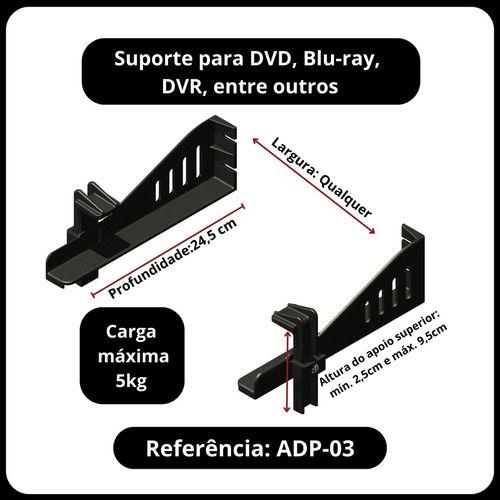 Suporte Fixo De Parede Para Dvd, Blu-ray, Dvr Video Game - AVATRON Imagem de Suporte Fixo De Parede Para Dvd, Blu-ray, Dvr Video Game