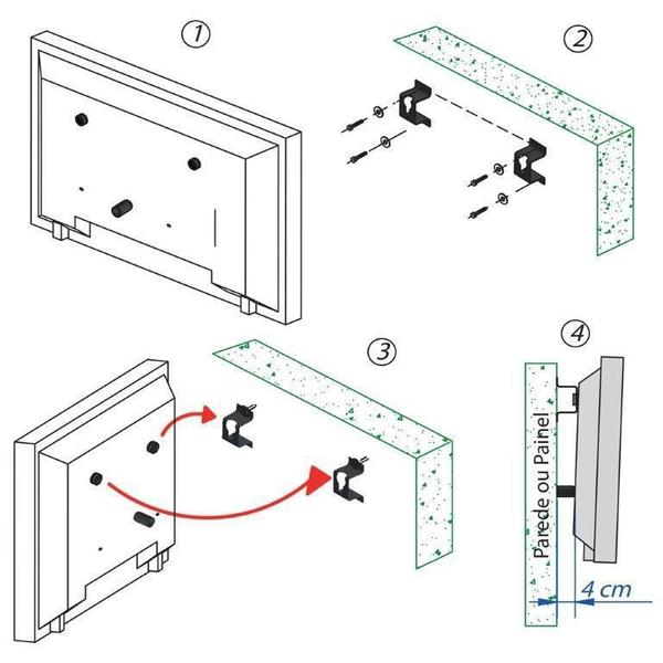 Imagem de Suporte Fixo Para Smart Tv 50 Crystal 4K Tu8000