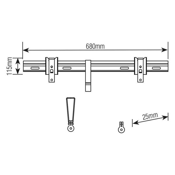 Imagem de Suporte Fixo para TV 32'' a 70'' Preto - Brasforma