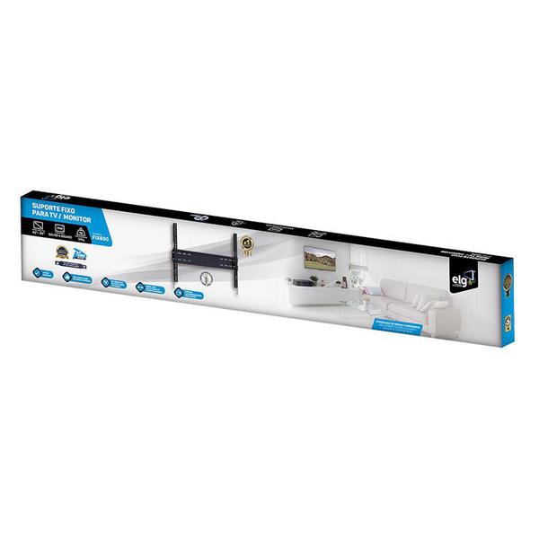 Suporte Fixo para Tvs Engate 46 a 86 Polegadas Preto Elg Imagem de Suporte Fixo para Tvs Engate 46 a 86 Polegadas Preto Elg