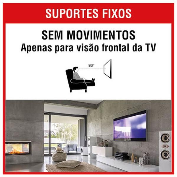 Imagem de Suporte Fixo Parede p/ TV LED LCD Universal 10" a 71"