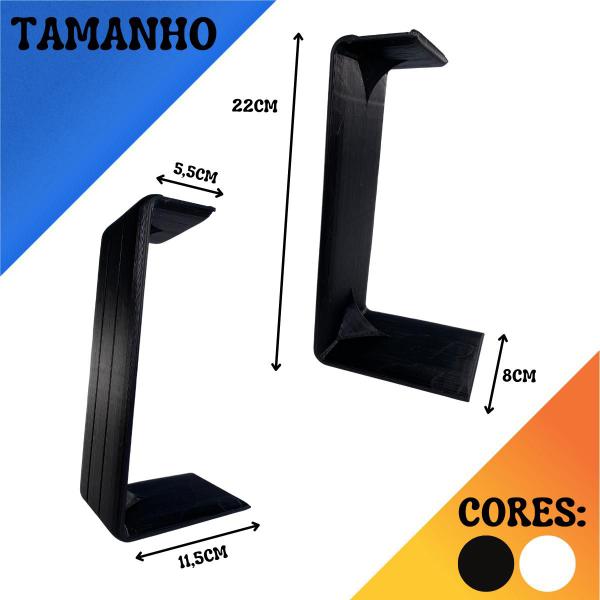 Imagem de Suporte Fone Ouvido Headphone Headset Stand Mesa Alto Chique