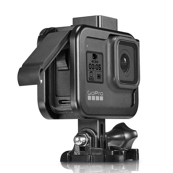 Imagem de Suporte Frame para GoPro Hero 8 Black com Encaixe para Led e Microfone