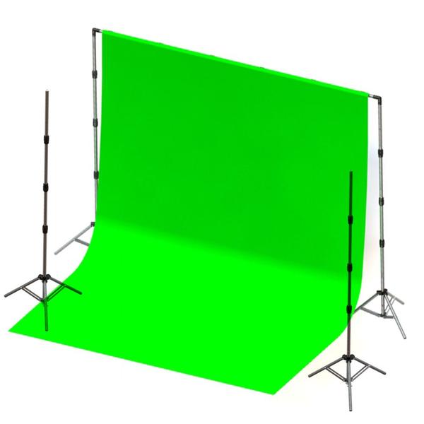 Suporte Fundo Infinito + 2 Tripé Holofote + Bolsa+chroma Key 3x3 - CEPROPLAST Imagem de Suporte Fundo Infinito + 2 Tripé Holofote + Bolsa+chroma Key 3x3