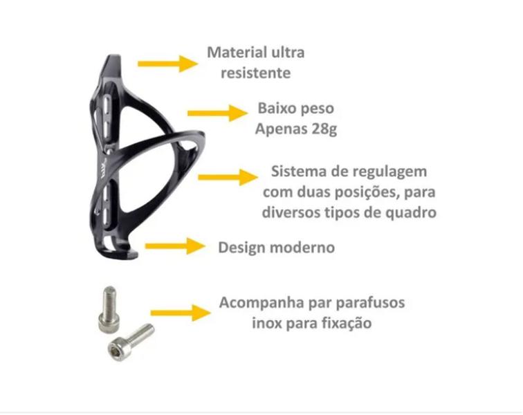 Imagem de Suporte Garrafa Caramanhola Squeeze Ptk Nylon Bike Mtb Speed