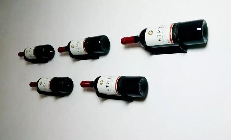 Imagem de Suporte Garrafa De Vinho De Parede Adega Vertical 05 Un