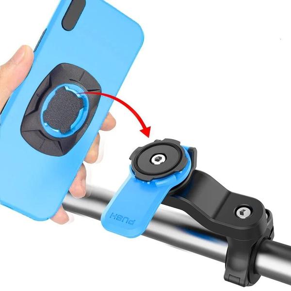 Imagem de Suporte Giratório 360° para Telefone - Bicicleta e Motocicleta - Compatível com Quad Lock