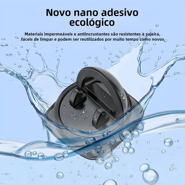 Suporte Giratório para Telefone de Carro - 360 Graus, com Montagem em Painel de Silicone Imagem de Suporte Giratório para Telefone de Carro - 360 Graus, com Montagem em Painel de Silicone