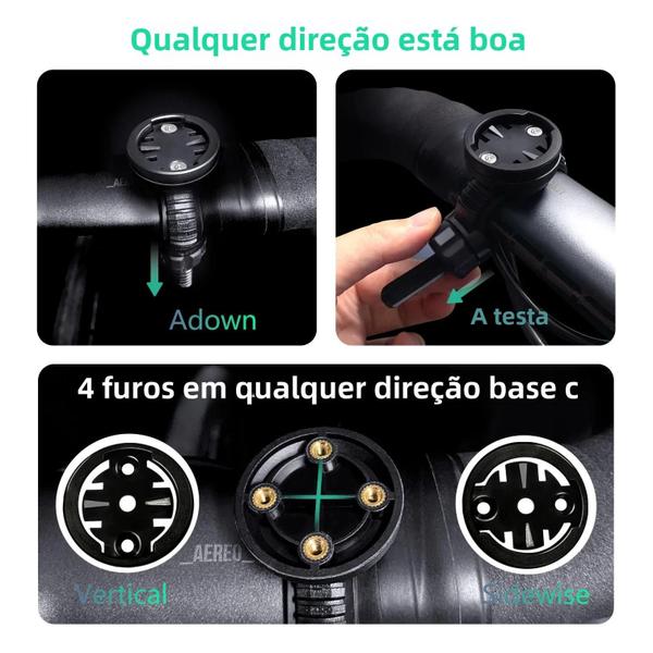 Imagem de Suporte Giratório Universal Para Computador De Bicicleta GPS Para Farol De Luz Traseira De Radar