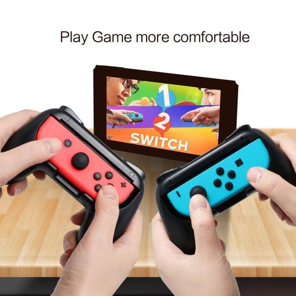 Imagem de Suporte Grip Controle Joy Con Nintendo Switch + 8 Alongador