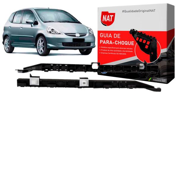 Imagem de Suporte Guia Parachoque Honda Fit 2004 Até 2008 Traseiro