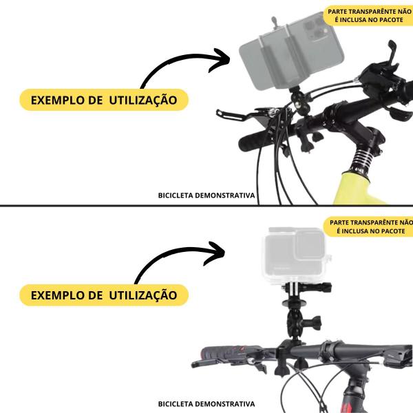 Imagem de Suporte Guidão Bicicleta 360º Para Câmeras Esportivas