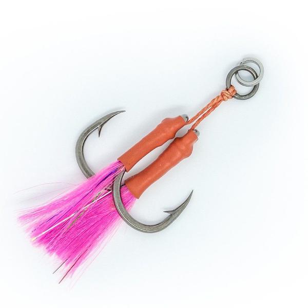 Suporte Hook 5/0 duplo com Flash atrativo - Bravos Imagem de Suporte Hook 5/0 duplo com Flash atrativo - Bravos