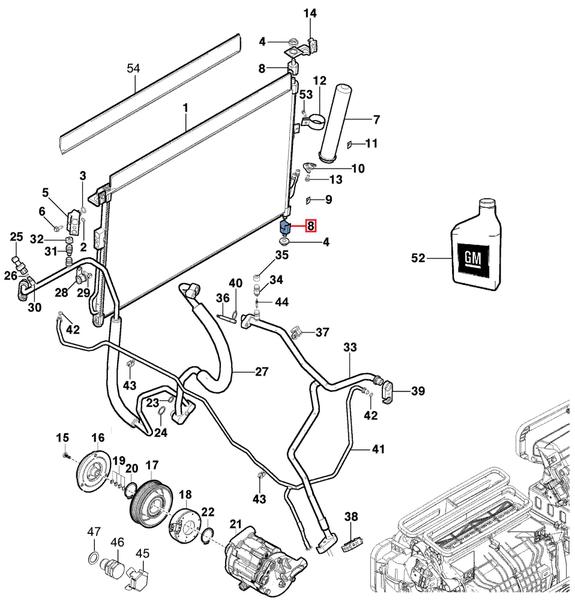 Imagem de Suporte Inferior Condensador Ar Condicionado S10 2012 a 2014 Original 94770910