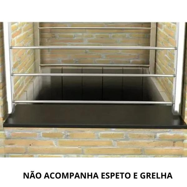 Imagem de Suporte Inox Parrilla 75CM Hamburgueria Carnes Gourmet