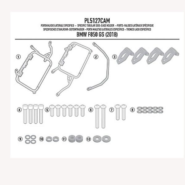 Imagem de Suporte Lateral Givi Bmw F 750/850gs Pl5127cam 18/19