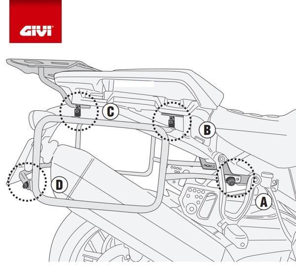 Imagem de Suporte Lateral Givi Plo8400cam Obk Harley Pan America 1250