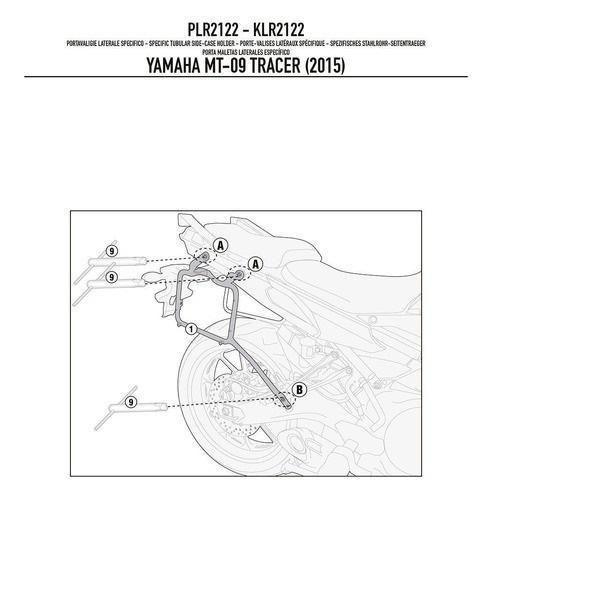 Imagem de Suporte Lateral Givi Plr2122 De Baus Para Yamaha Mt09 Tracer