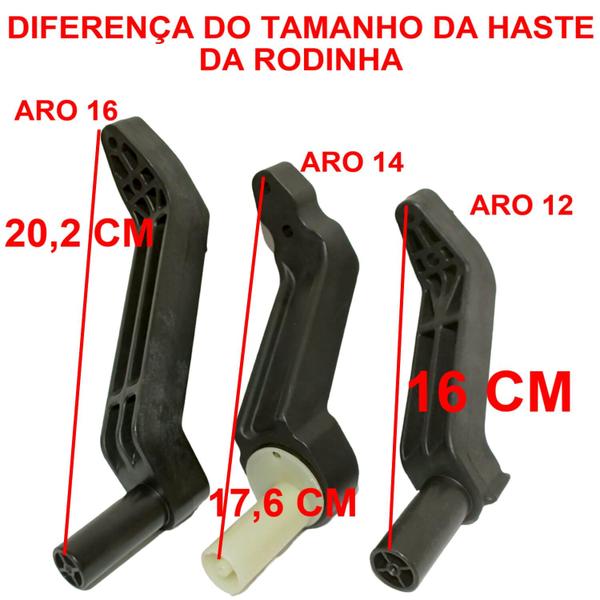 Imagem de Suporte Lateral (SEM AS RODINHAS AVULSAS) Bicicletas  Aro 12