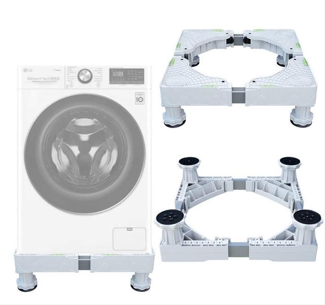 Suporte Lavadora Bratemp Electrolux Lava E Seca Samsung Lg - Aj Som Acessórios Musicais Imagem de Suporte Lavadora Bratemp Electrolux Lava E Seca Samsung Lg