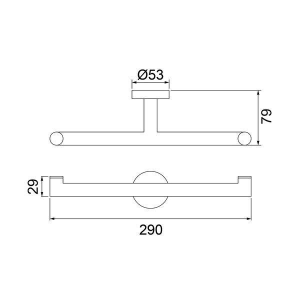 Imagem de Suporte Lorenzetti Duplo Toalha/Papel - 2022 B82  Black  Preto - 7048579