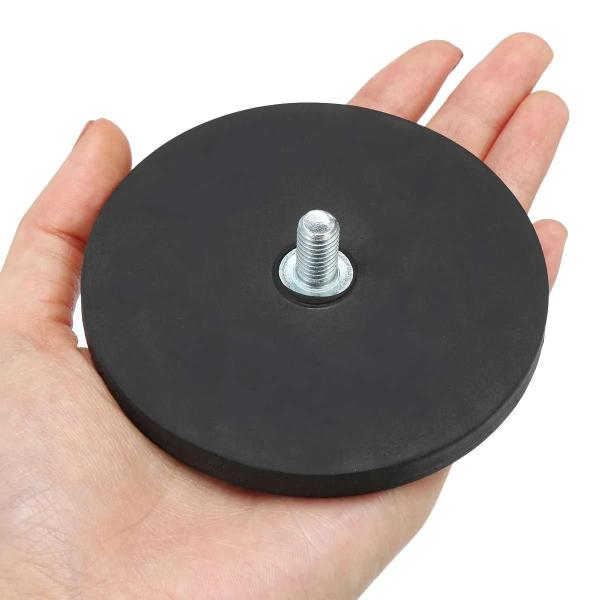 Suporte Magnético para Barra de Luz LED - Base com Parafuso M10 (88mm) Imagem de Suporte Magnético para Barra de Luz LED - Base com Parafuso M10 (88mm)