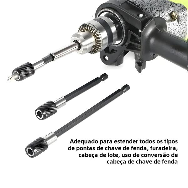 Imagem de Suporte Magnético para Broca Hexagonal com Adaptador de Troca Rápida 1/4"