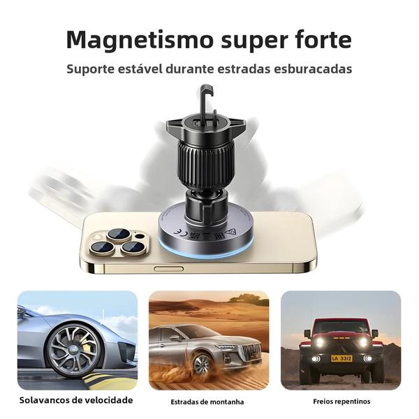 Imagem de Suporte Magnético Para Telefone Para Carro 15W Suporte Para Carregador Sem Fio Para iPhone 16 pro