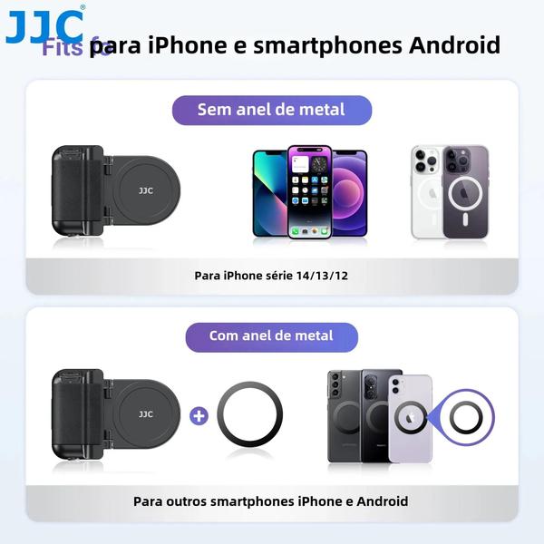 Imagem de Suporte Magnético Snapgrip para Telefone e Tripé - Controle Remoto Bluetooth para Vlog (iPhone 16/15)