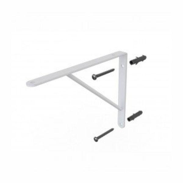 Suporte Mão Francesa com Kit Montagem 30cm Branca DiCarlo Imagem de Suporte Mão Francesa com Kit Montagem 30cm Branca DiCarlo