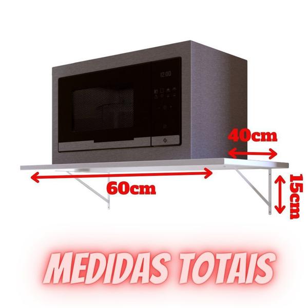 Imagem de Suporte mão francesa para Forno Elétrico Micro-Ondas Microondas Branco