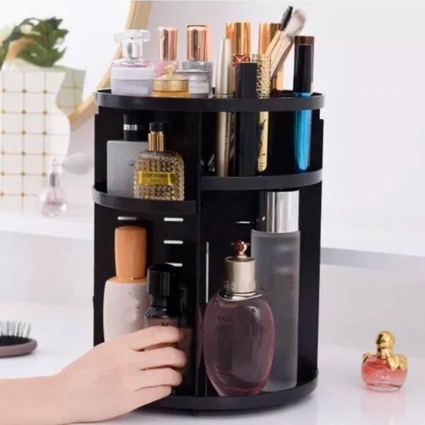 Suporte Maquiagem 360 Com Espaço Pincéis E Make Organizados - Higa Imagem de Suporte Maquiagem 360 Com Espaço Pincéis E Make Organizados