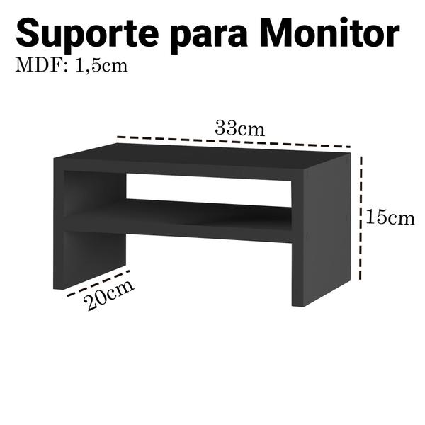 Imagem de Suporte Mesa Para Monitores Ead Home Organização MDF 