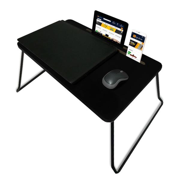 Imagem de Suporte Mesa para Notebook Classic Tablet Celular para Usar na Cama Dobrável Preto