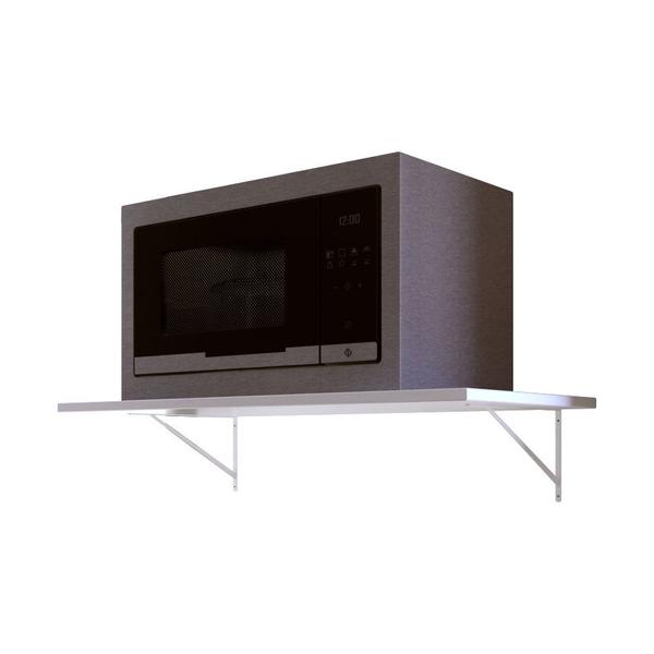 Imagem de Suporte Microondas Forno Forninho Nicho Mdf Branco Cozinha Brastemp Muller Philco Electrolux Consul Electrolux