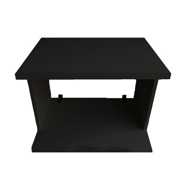 suporte microondas simples preto Hub18 Imagem de suporte microondas simples preto Hub18