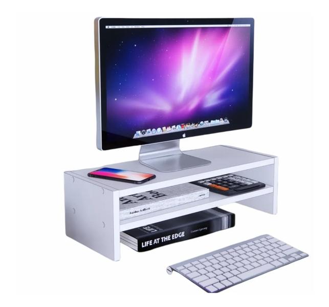 Imagem de Suporte Monitor Mesa Elevado Organização Home office 50cm