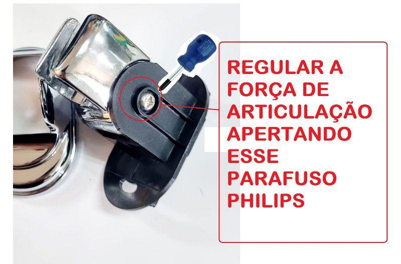 Suporte Móvel Para Ducha Manual Cromado - 4048CR - Shark Imagem de Suporte Móvel Para Ducha Manual Cromado - 4048CR