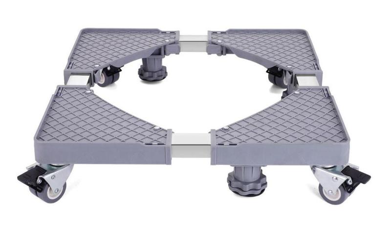 Suporte móvel para máquina de lavar, base móvel para secadora com ajuste de altura, base móvel universal - MARKELK Imagem de Suporte móvel para máquina de lavar, base móvel para secadora com ajuste de altura, base móvel universal