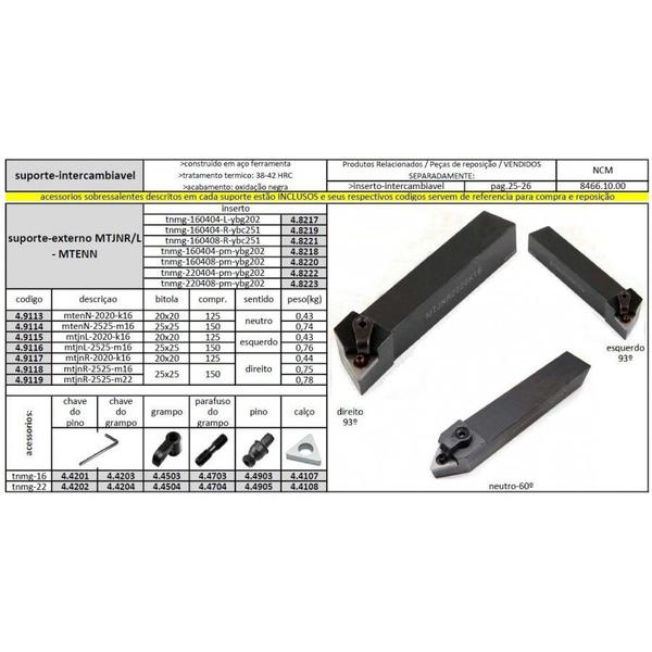 Imagem de Suporte MTENN 2525 M16 - JG TOOLS