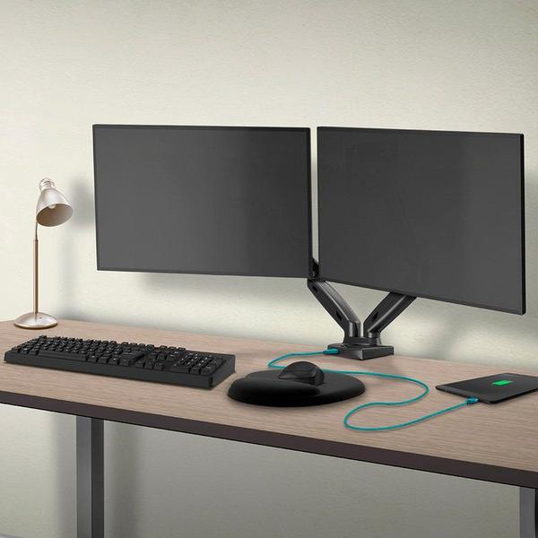 Imagem de Suporte Multiarticulado com Pistão a Gás para 2 Monitores 17'' a 35'' F180usb Elg