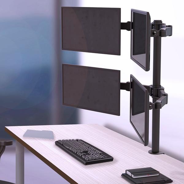 Imagem de Suporte Multiarticulado Mesa P/ 4 Monitores 14"-27" - ELG