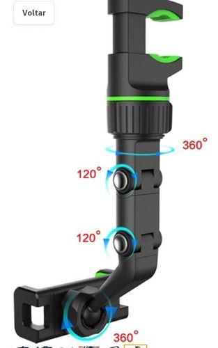 Imagem de Suporte Multifuncional Celular Espelho Retrovisor Universal 