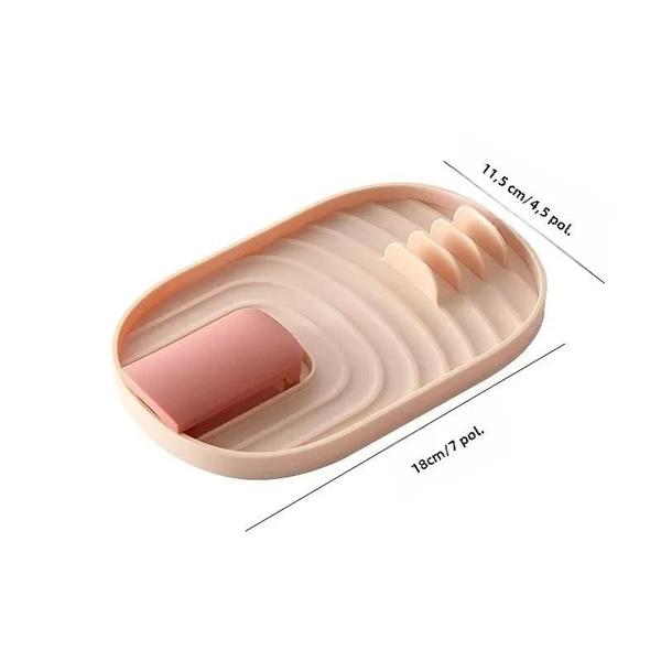 Imagem de Suporte Multifuncional para Tampas de Panelas em Silicone - Estilo Nórdico