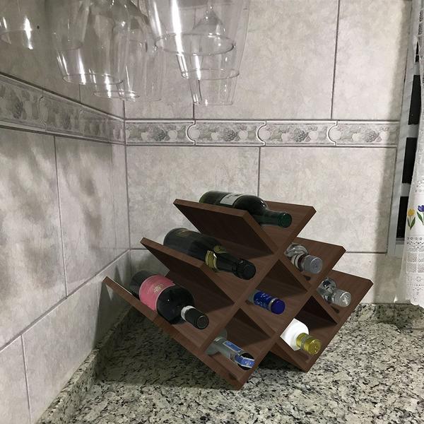 Suporte Nicho Adega De Garrafa Vinho Colmeia Compacta Balcão Mesa - Genus Móveis Imagem de Suporte Nicho Adega De Garrafa Vinho Colmeia Compacta Balcão Mesa