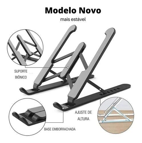 Imagem de Suporte Notebook Tablet iPad Portatil Dobravel C/ Bolsinha