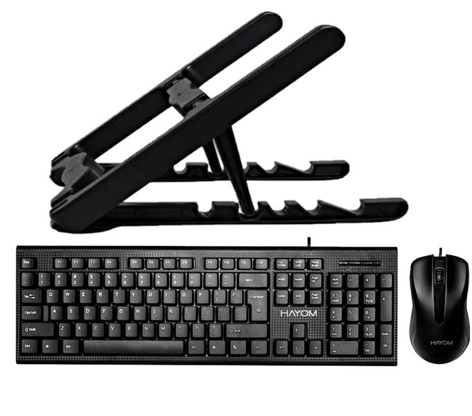 Imagem de Suporte Notebook + Teclado E Mouse C/ Fio Usb - Hayom-tc3216